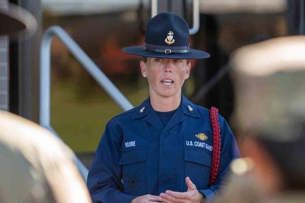 Even drill instructors stop to help one another out. (U.S. Coast Guard/Chief Warrant Officer Timothy Tamargo)